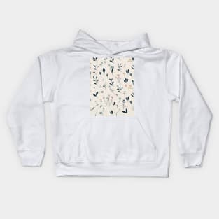 Floral Pattern Minimalistic: Simple Petal Patterns Kids Hoodie